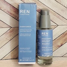 REN Clean Skincare Everhydrate Marine Moisture Restore Serum 1.02 oz New