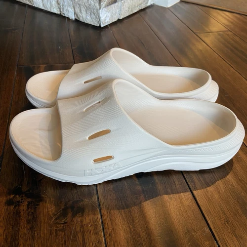 HOKA ONE ONE Hoka Ora 3 Scivoli di Recupero Vaniglia Beige Crema Uomo 12 Nuovi