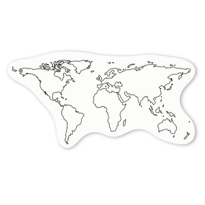 Aufkleber Sticker ''Weltkarte'' (DW030938)