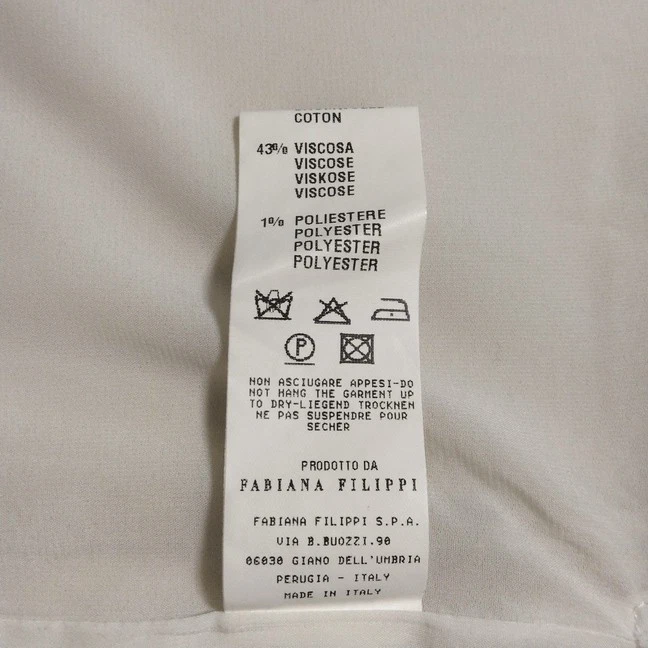 OFF WHITE Autentico FABIANA FILIPPI Abito da donna beige panna