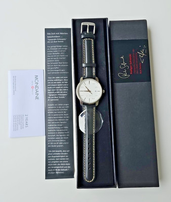 Rüdiger Safranski Herrenuhr Design by Beat Toniolo Limitiert Nr.: 098 Mondaine