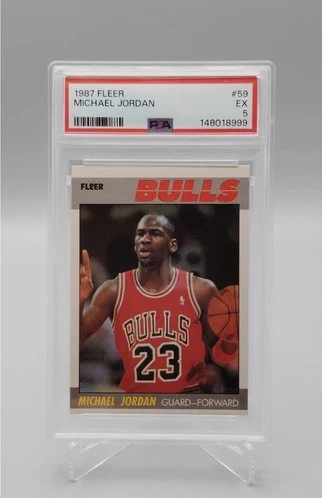 1987 Fleer Michael Jordan #59 PSA 5 EX Chicago Bulls HOF