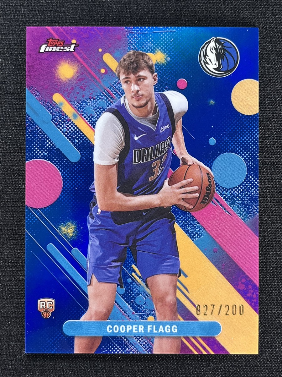 2025-26 Topps Finest Cooper Flagg #1 Common RC Rookie Blue Refractor /200