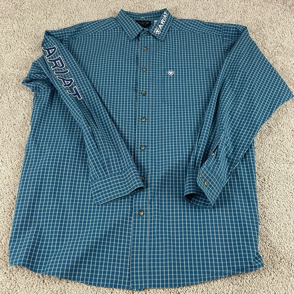 Camisa Ariat Pro Series Hombres XLT Vaquero Alto Bordada Western Rodeo Ranch T397 Foto 2 de 4