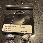 Sterling Silver Pearl Baroque Pierced Earrings  — photo 3