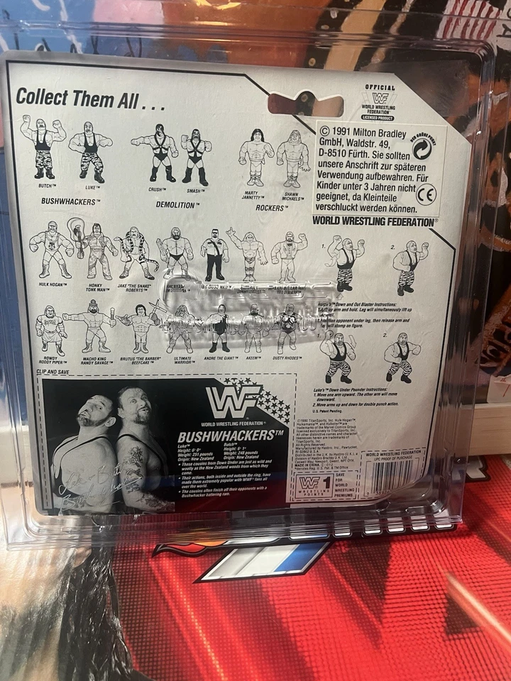 WWE WWF Hasboro The Bushwackers Luke Butch 2 Pack Wrestling Action Figure NIB - Image 2 of 2