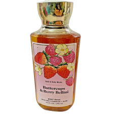 Bath  Body Works Buttercups  Berry Bellini Body Wash 10 fl oz Aloe