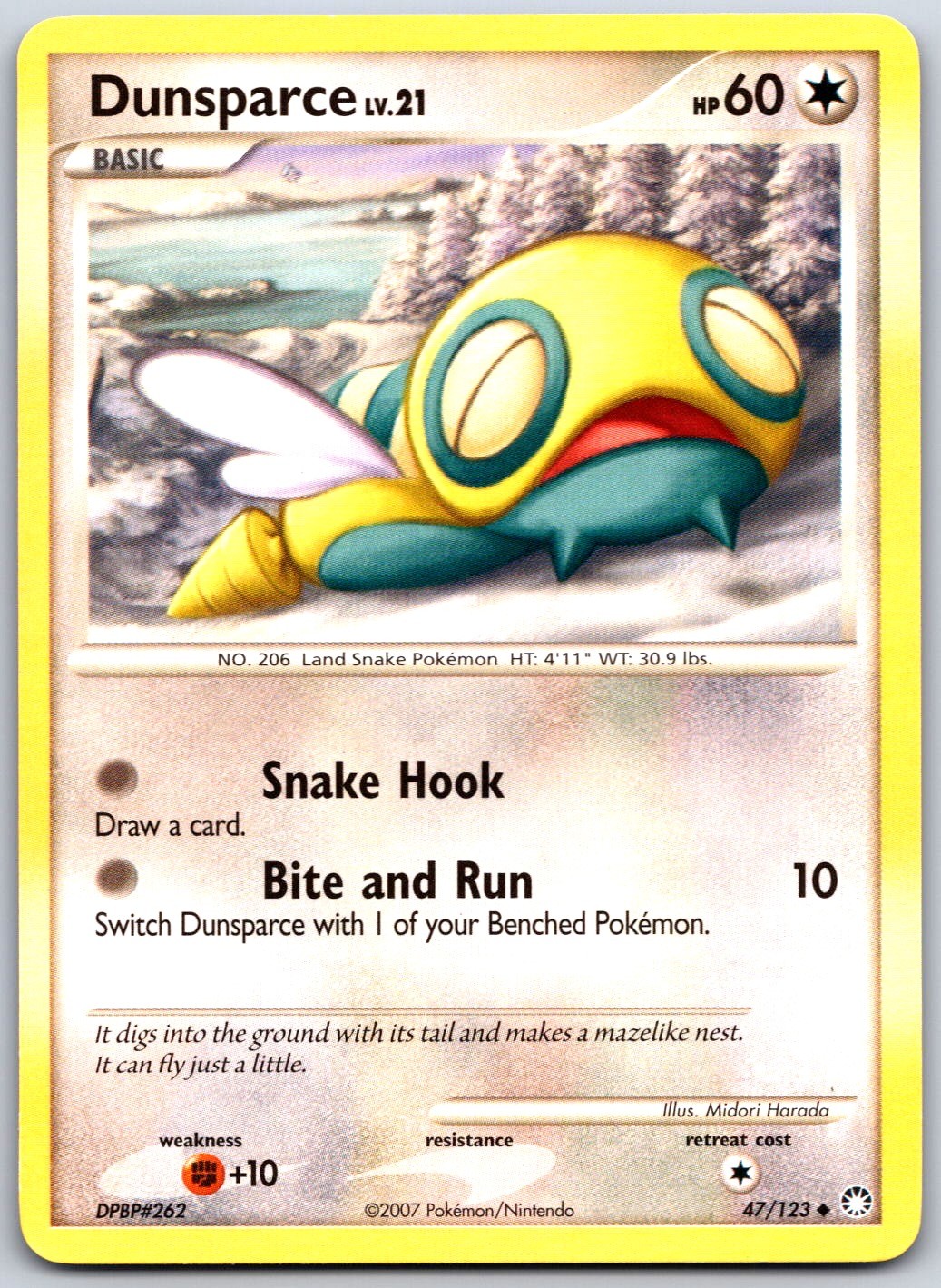 Pokemon TCG Mysterious Treasures Dunsparce 47/123 LP