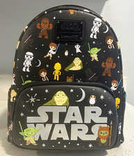 Loungefly Star Wars Chibi Character Mini Backpack Darth Vader Yoda NWT