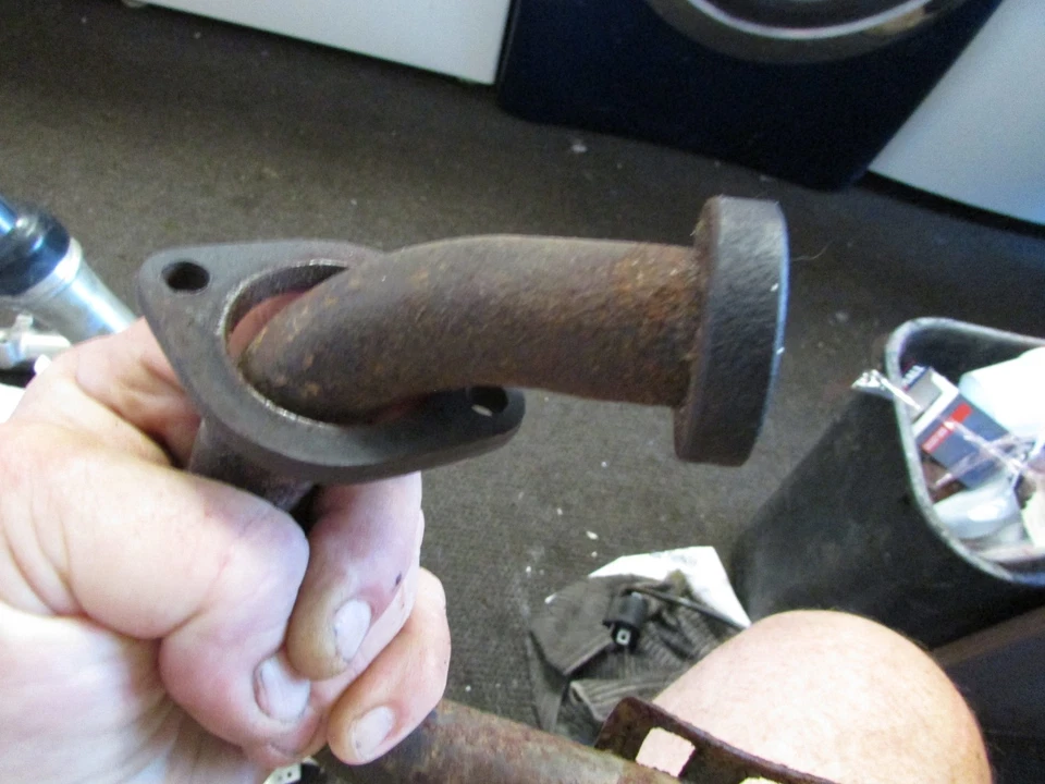 Cabezal de tubo de escape Suzuki DR100 1985 Foto 2 de 4