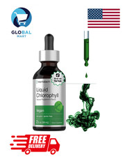 Horb ach Liquid Chlorophyll Drops  2 oz  Natural Peppermint Flavor  Vegan