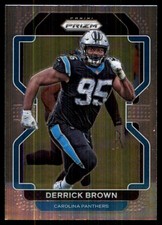Derrick Brown 2021 Panini Prizm #317 Panthers NFL READ FREE SHIP AutographDen