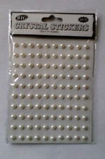 PLANCHE DE 100 STICKERS DEMIE BOULE 4,6 MM - BLANC - NEUF - LXSTI122