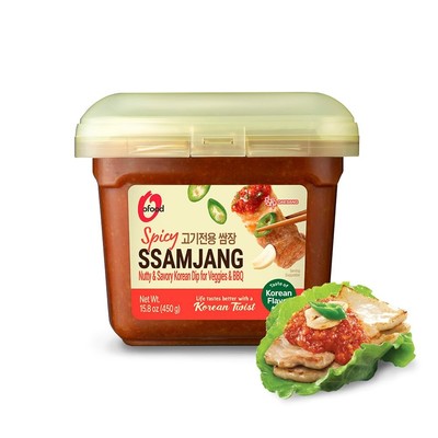 Ssamjang Korean Soybean Paste Sauce Spicy | 1.0 lb 500g for BBQ, Lettuce Wrap...