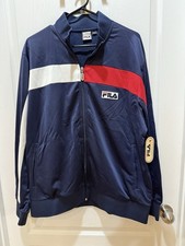 Vintage FILA Sweat Track Tennis Sports Jacket Size L