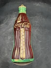 Vintage 1950s Robertson Coca Cola Thermometer, approx 17" Tall With Extra Sign