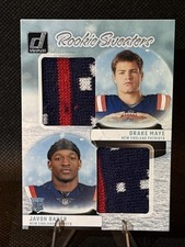 2024 Panini Donruss - Rookie Holiday Sweaters Dual Drake Maye, Javon Baker...