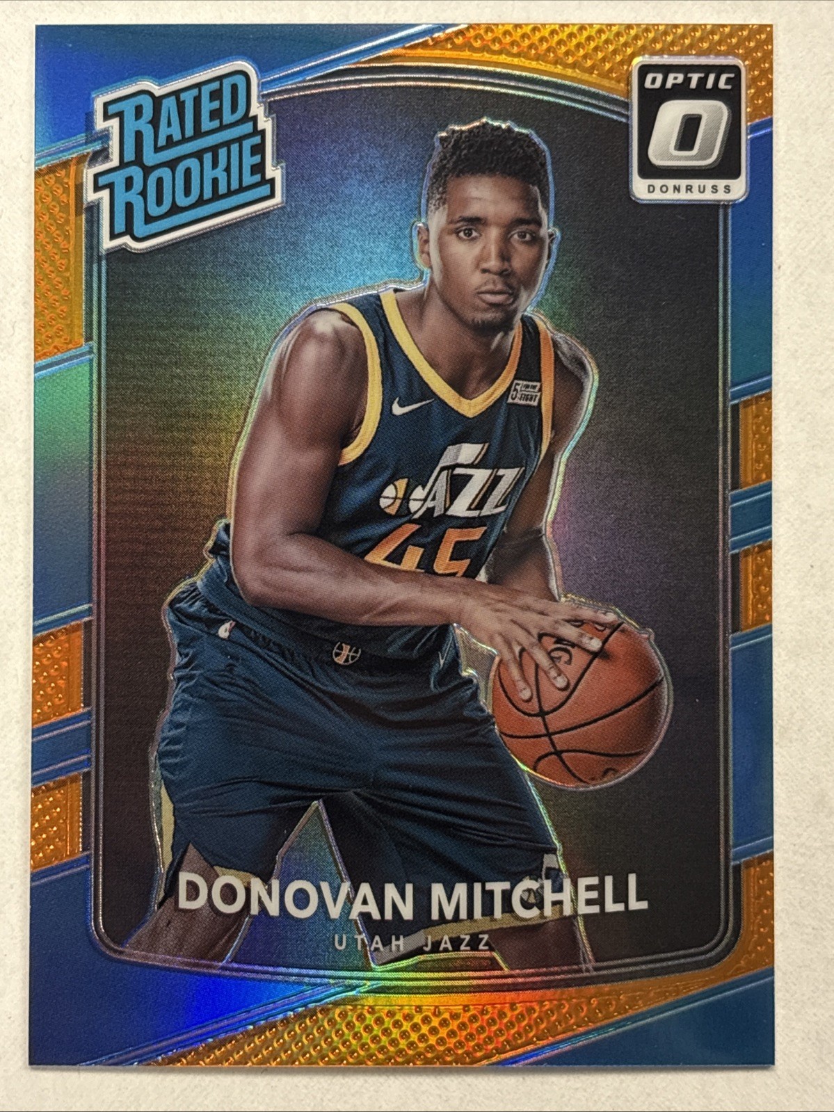 2017-18 Panini Optic Rookie Donovan Mitchell #188 Orange Prizm #131/199