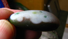 GOBI AGATE NECKLACE GREEN/WHITE 1.3x.87x.54inchs GOBI DESERT MONGO #115 — photo 6