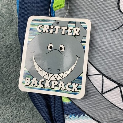 Shark Toddler Kids Travel School Backpack 12x14 Lightning Bug Brand New S3