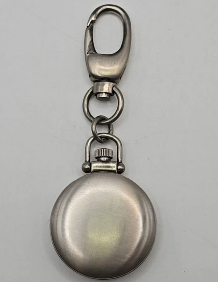 Guess Indiglo Silver Tone Multicolored Dial 44mm Quartz Analog Pocket Watch Work - Image 4 of 4