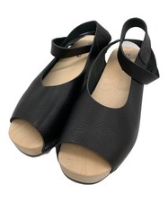 Trippen platform sandals/ natural and black/ size 23.5cm