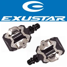 Exustar E-PM239 Bike Clipless Pedals w/Cleats fits Mountain Shimano SPD