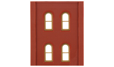 Design Preservation DPM HO Two-Story Wall Sections w/4 Arched Windows Kit 30108
