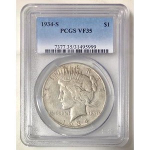 1934-S-Peace-Dollar-PCGS-VF35-Rev-Tye-039-s-599975