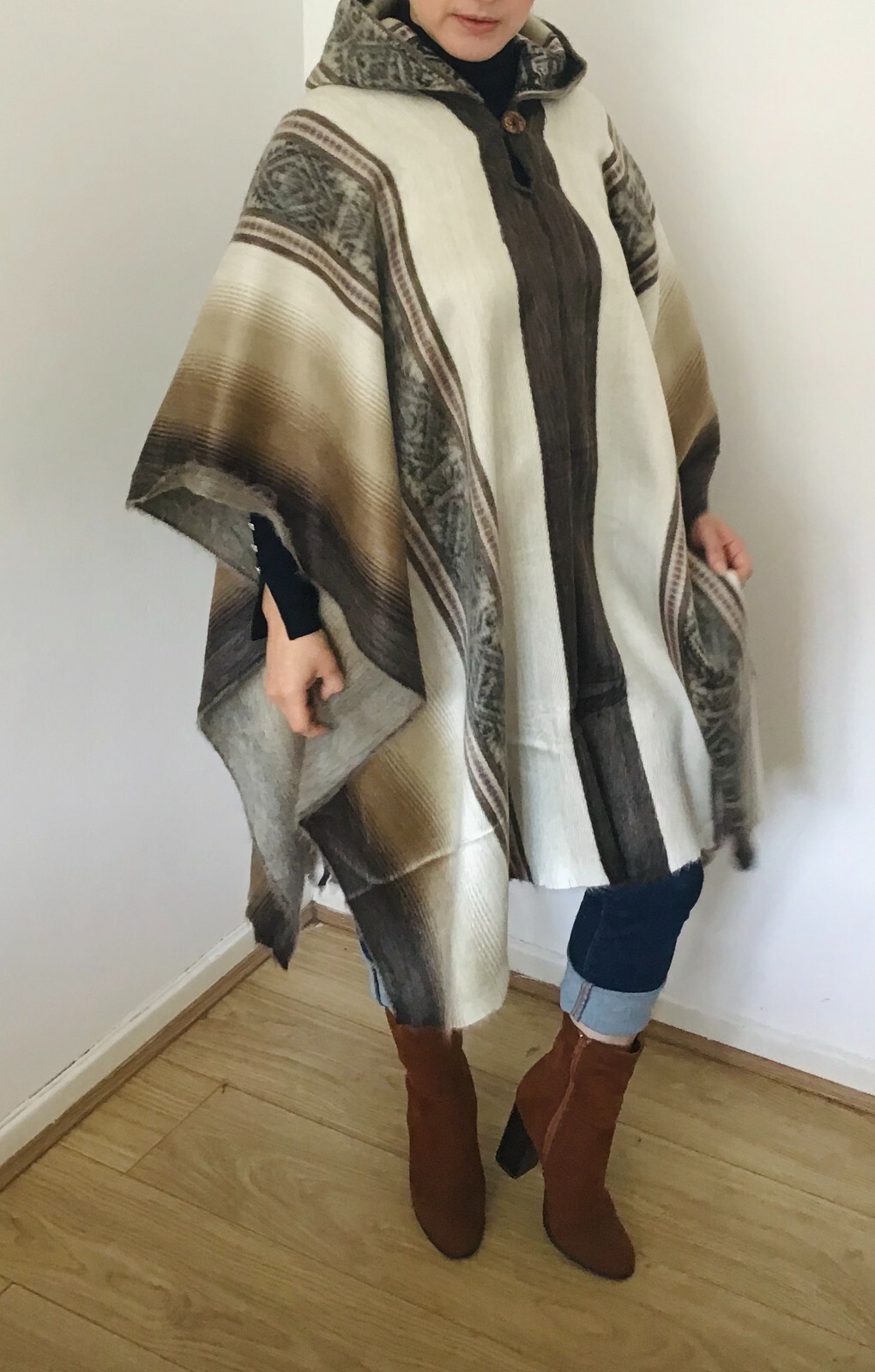 Handmade Cape Jacket Pullover Coat 