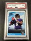 LAMAR JACKSON 2018 PANINI DONRUSS OPTIC #167 RATED ROOKIE RC PSA 9 RAVENS NFL