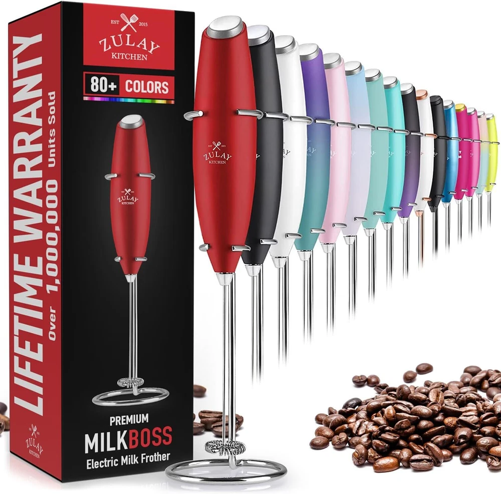 Milk Frother Handheld Foam Maker Whisk Drink Coffee Mixer Milk Mixer Mini Foamer