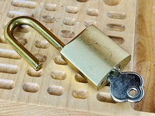 Long Shackle Brass Padlock w/ Key Locksport Locksmith