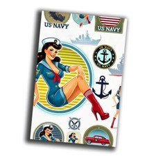 U.S. Marines nice vintage woman retro WW2 Photo Glossy 4 6 in C37