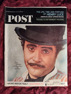Saturday Evening POST Magazine January 16 1965 JACK LEMMON  