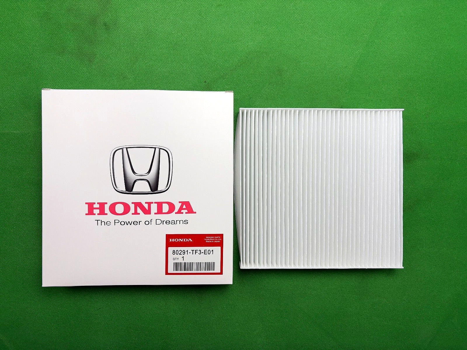 GENUINE OEM HONDA CABIN AIR FILTER 80291-TF3-E01