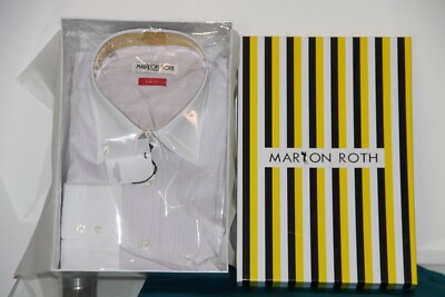jolie chemise rayée violet MARION ROTH taille XXL slim fit NEUVE | eBay