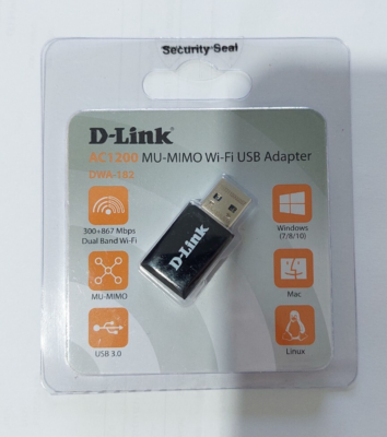 D-Link DWA-182 Wireless AC1200 Dual Band USB Adapter WiFi AC