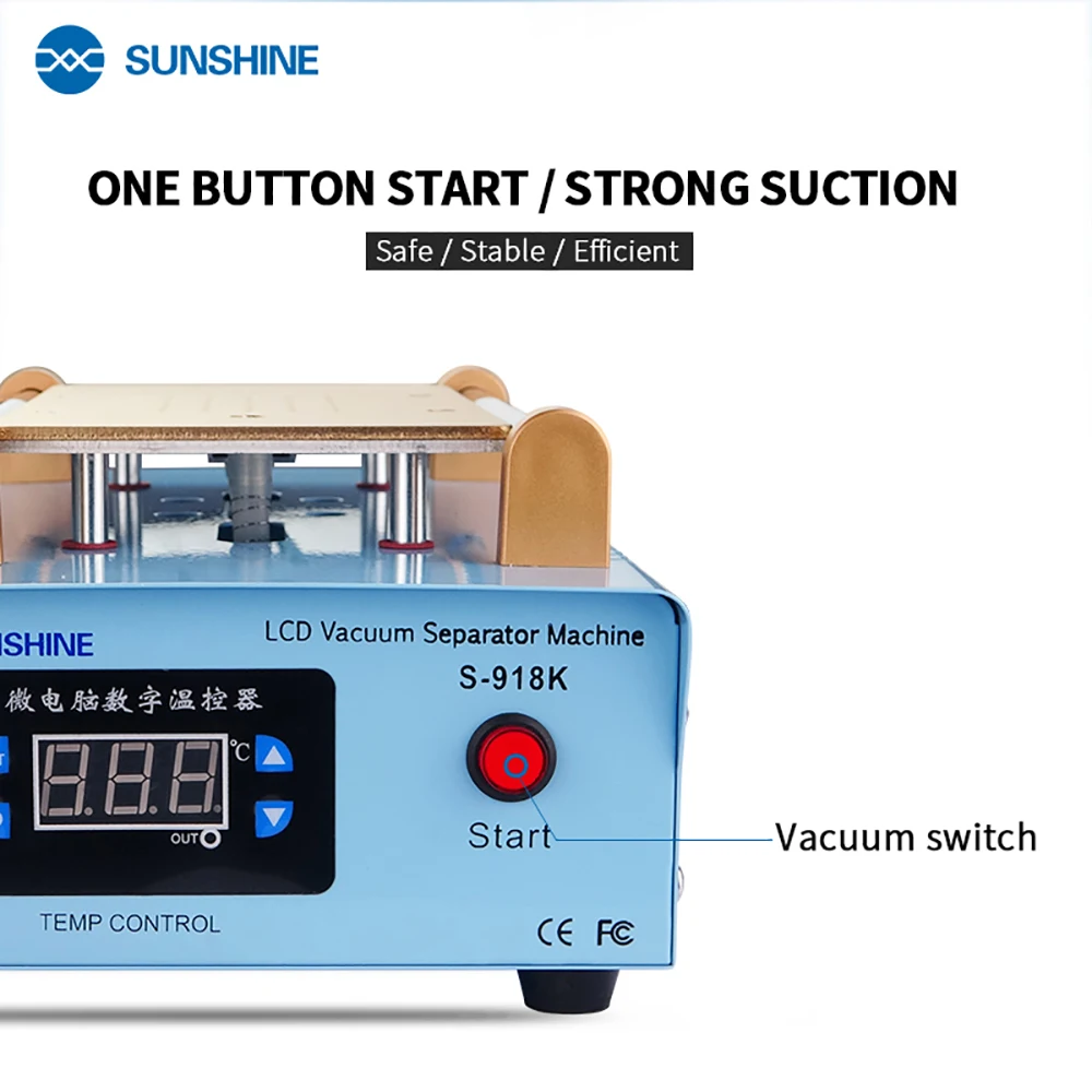 SUNSHINE S-918K 8.5-Inch 110V-220V LCD Screen Vacuum Separator