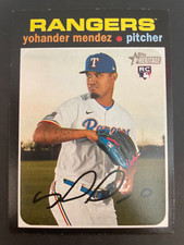 2020 Topps Heritage #650 Yohander Mendez RC