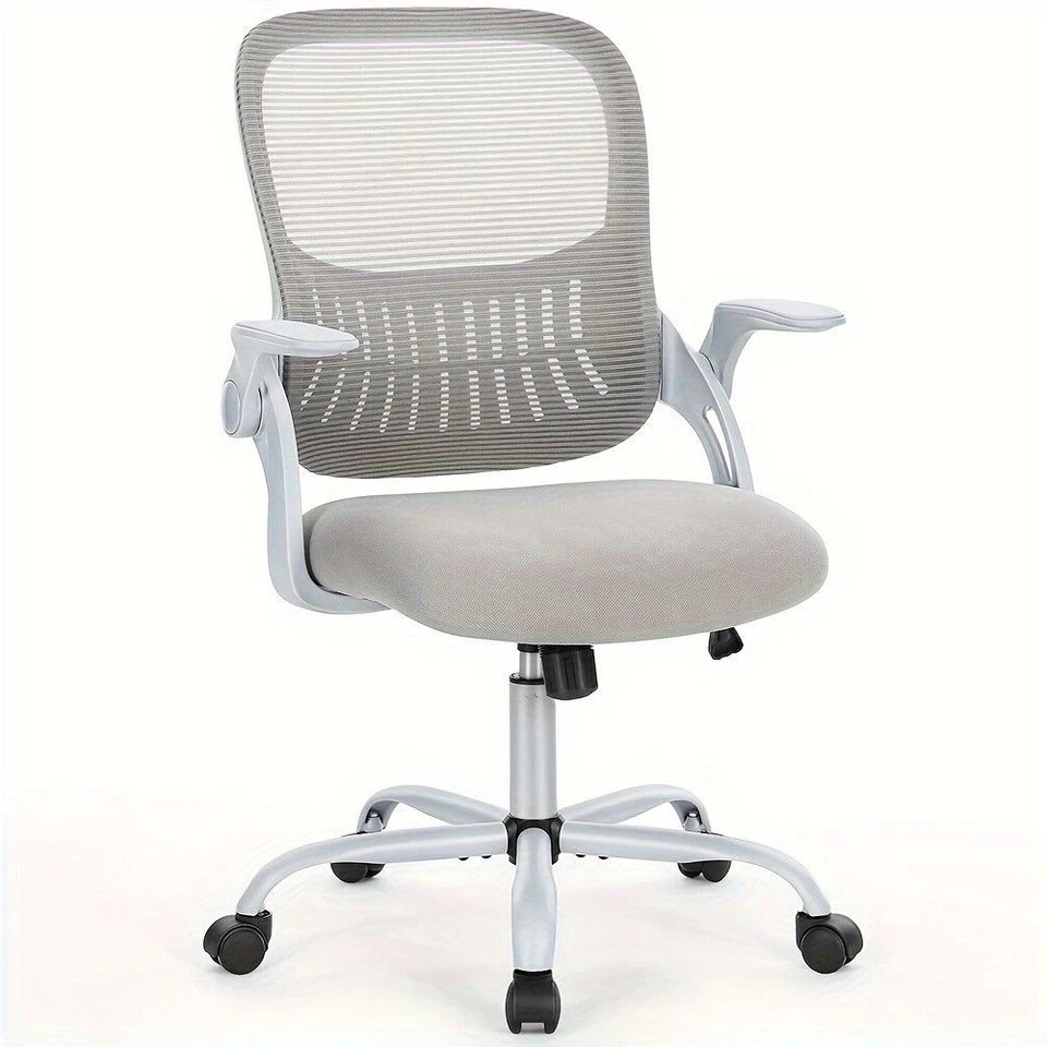 Silla de Oficina Ejecutiva de Malla Ergonómica Ajustable con Soporte Lumbar y Apoyabrazos Foto 3 de 4