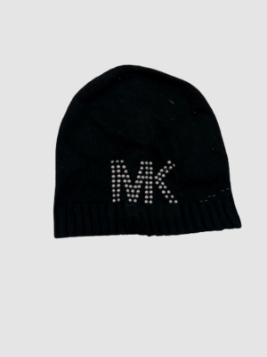 Michael Kors Studded MK Hat and Muffler Set Black for sale  display picture 3