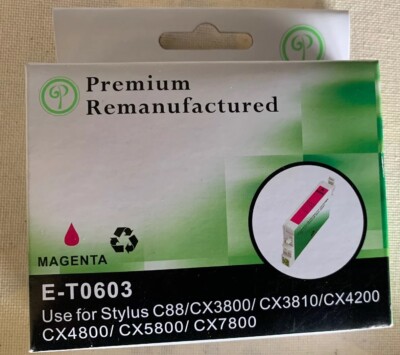 Green Project E-T0603 Magenta Ink Cartridge Replaces Epson T060320