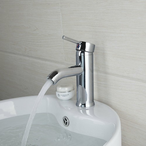 Grifo de lavabo cromado de baño cubierta grifo mezclador montado inodoro de una sola manija - Imagen 2 de 8