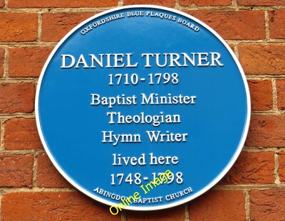 Foto 6x4 Blaue Plakette an Daniel Turner Abingdon Die Plakette ist auf 35 Ock S c2014