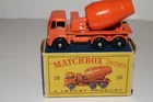 MATCHBOX LESNEY #26B FODEN CEMENT MIXER, ORANGE, BPW, EXCELLENT, BOXED TYPE D