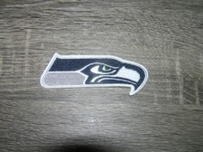 Seattle Seahawks Logo Football Embroidered Iron On Patch 4" x 1.5"