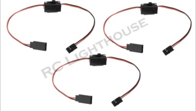 RC Car switch Micro Slide prewired On/Off plug JR male to JR female 3pc ...