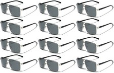 LOT 3 6 12 Wholesale POLARIZED Square Pilot Sunglasses Fishing Driving Glasses