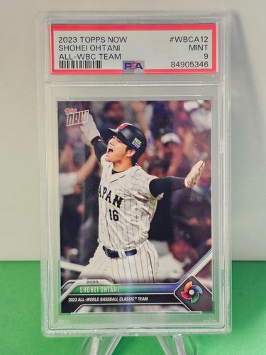 2023 Topps Now World Baseball Classic Shohei Ohtani #WBCA-12 PSA Mint 9